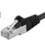 Obrázek PREMIUMCORD Patch kabel CAT6a S- FTP, RJ45- RJ45, AWG 26/ 7 7m černá