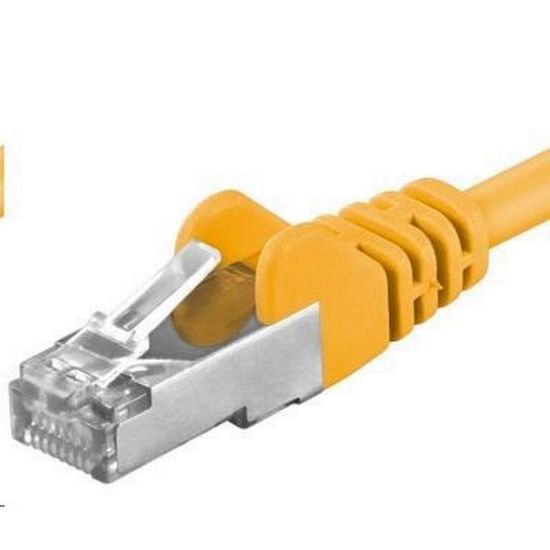 Obrázek PREMIUMCORD Patch kabel CAT6a S- FTP, RJ45- RJ45, AWG 26/ 7 7m žlutá