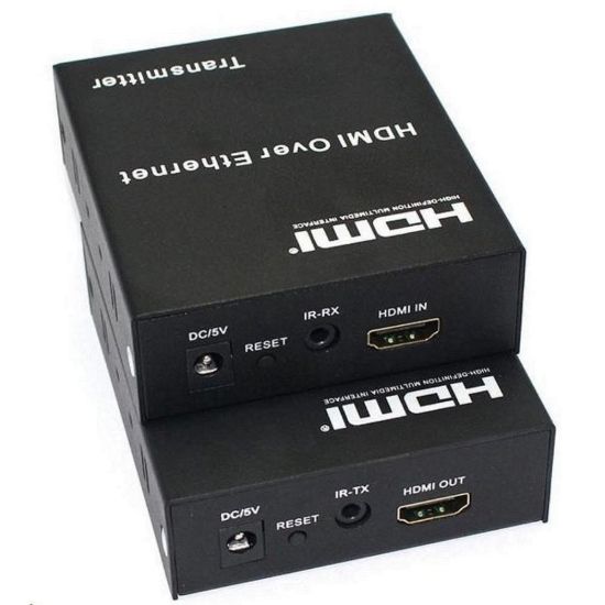 Obrázek PREMIUMCORD HDMI extender na 120m, over IP, jeden vysílač na více přijímačů