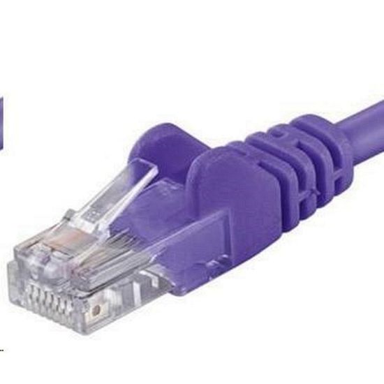 Obrázek PREMIUMCORD Patch kabel UTP RJ45- RJ45 CAT5e 0.25m fialová