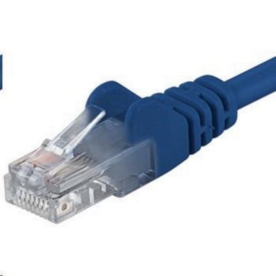 Obrázek PREMIUMCORD Patch kabel UTP RJ45- RJ45 CAT5e 2m modrá