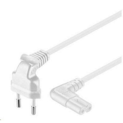Obrázek PREMIUMCORD Kabel síťový 230V k magnetofonu se zahnutými konektory 3m