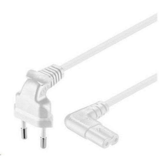 Obrázek PREMIUMCORD Kabel síťový 230V k magnetofonu se zahnutými konektory 3m