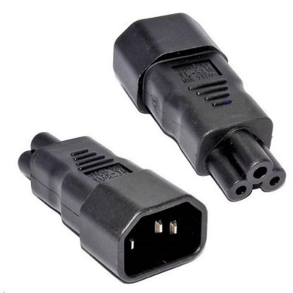 Obrázek Adaptér IEC C14 na IEC C5 " trojlístek" napětí 230V, 10A