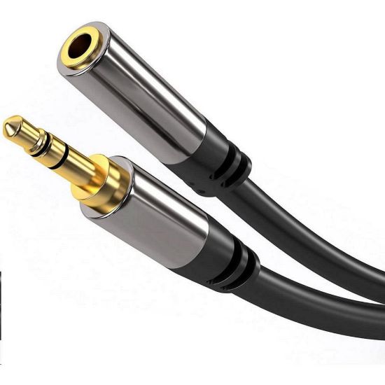 Obrázek PREMIUMCORD prodlužovací kabel, Jack 3.5mm - Jack 3.5mm M/ F 5m