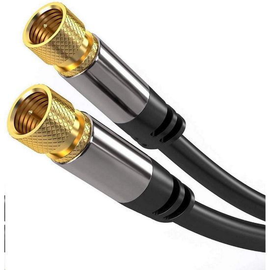 Obrázek PREMIUMCORD kabel, satelitní anténní F male - F male (135 dB) 4x stíněný 5m