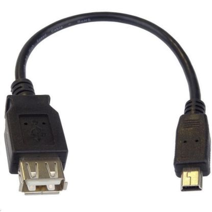 Obrázek PREMIUMCORD USB redukce kabel USB A/ female - Mini 5pin USB/ male 20cm OTG