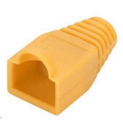 Obrázek PremiumCord 25ks Krytek konektoru RJ45 - žlutá
