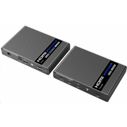 Obrázek PremiumCord HDMI 2.0 KVM extender Ultra HD 4kx2k@60 Hz na 70m s přenosem USB
