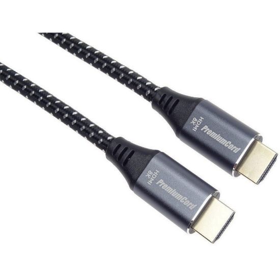 Obrázek PREMIUMCORD Kabel HDMI 2.1 High Speed + Ethernet kabel 8K@60 Hz, zlacené konektory, 0, 5m