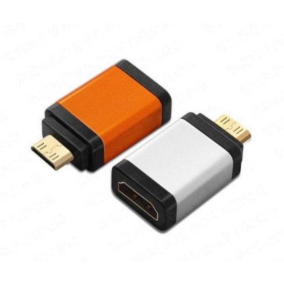 Obrázek PremiumCord adaptér HDMI A - mini HDMI C (F/ M), oranžová