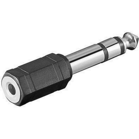 Obrázek PremiumCord adaptér 6, 3mm Stereo plug - 3, 5mm Stereo jack (M/ F)