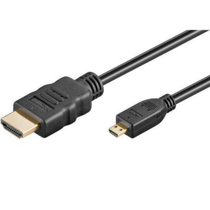 Obrázek PremiumCord 4K kabel HDMI A - HDMI micro D, 2m