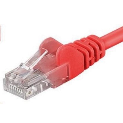 Obrázek PremiumCord Patch kabel UTP RJ45- RJ45 CAT6 1m červená