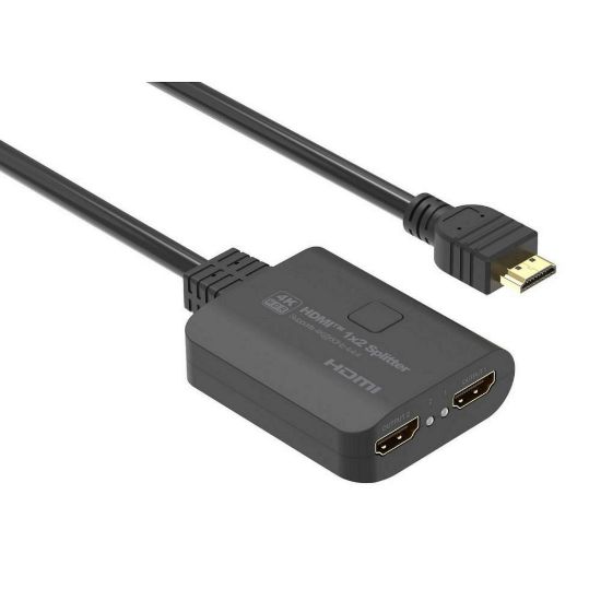 Obrázek PremiumCord HDMI 2.0 Mini Splitter 1- 2 Pigtail 4Kx2K@60 Hz HDCP2.2 Downscaler