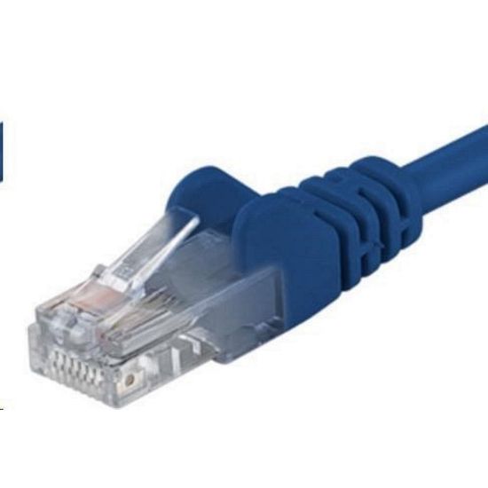 Obrázek PremiumCord Patch kabel UTP RJ45- RJ45 CAT6 0.5m modrá