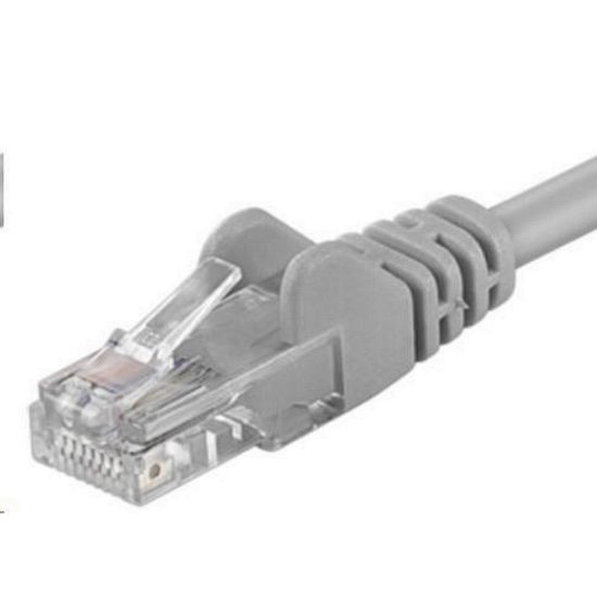 Obrázek PremiumCord Patch kabel UTP RJ45- RJ45 CAT6 0.25m šedá