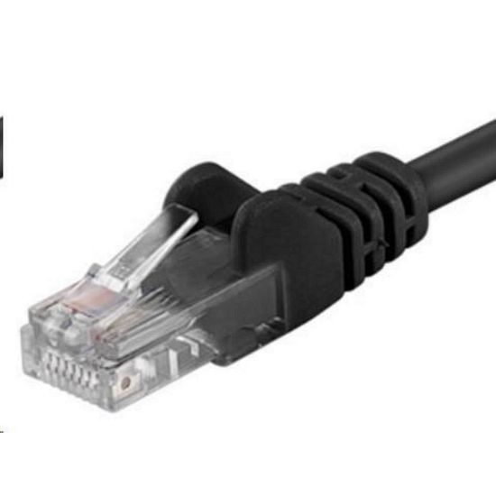 Obrázek PremiumCord Patch kabel UTP RJ45- RJ45 CAT6 0.25m černá