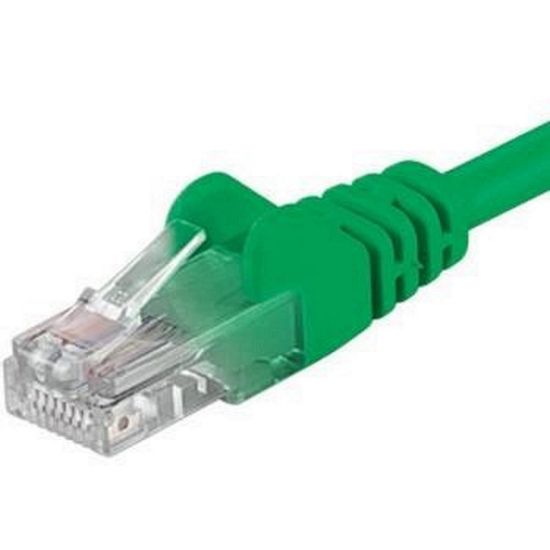 Obrázek PremiumCord Patch kabel UTP RJ45- RJ45 CAT6 0.5m zelená