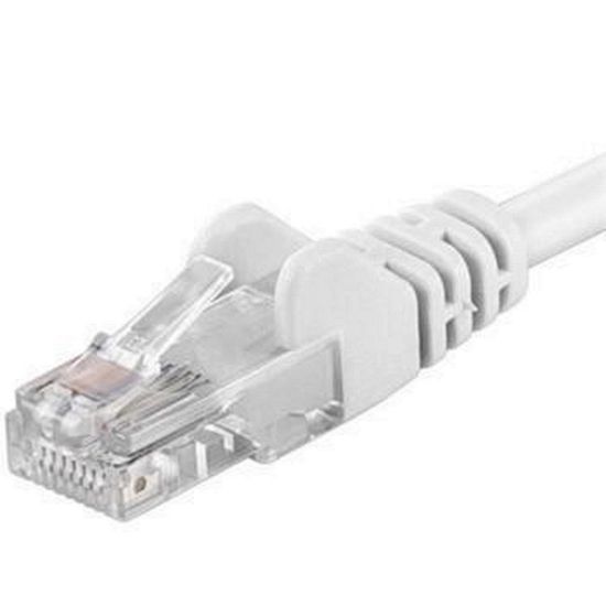 Obrázek PremiumCord Patch kabel UTP RJ45- RJ45 CAT6 1m bílá