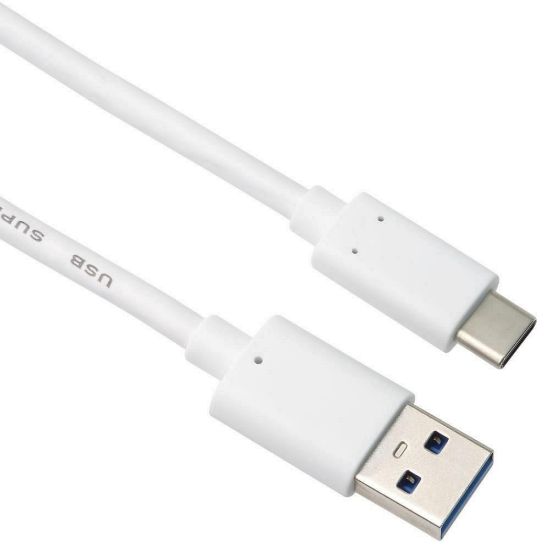 Obrázek PremiumCord kabel USB- C - USB 3.0 A (USB 3.2 generation 2, 3A, 10Gbit/ s) 0.15m, bílá