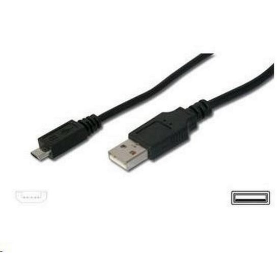 Obrázek PREMIUMCORD Kabel USB 2.0 A - Micro B propojovací 1m
