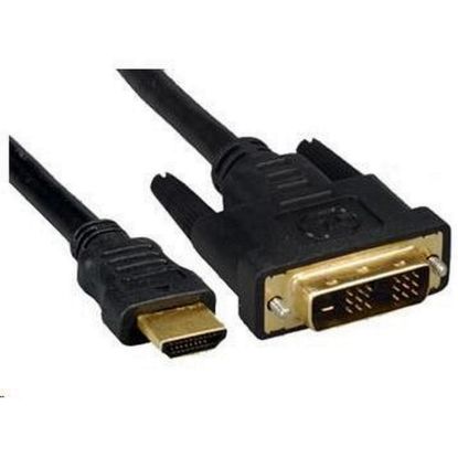 Obrázek PREMIUMCORD Kabel HDMI - DVI- D 2m (M/ M, zlacené kontakty, stíněný)