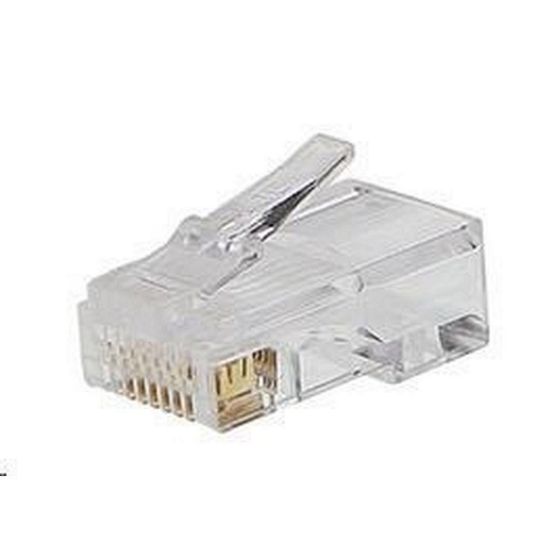 Obrázek PREMIUMCORD Konektor RJ45 8pinů - na drát, balení 50ks v sáčku