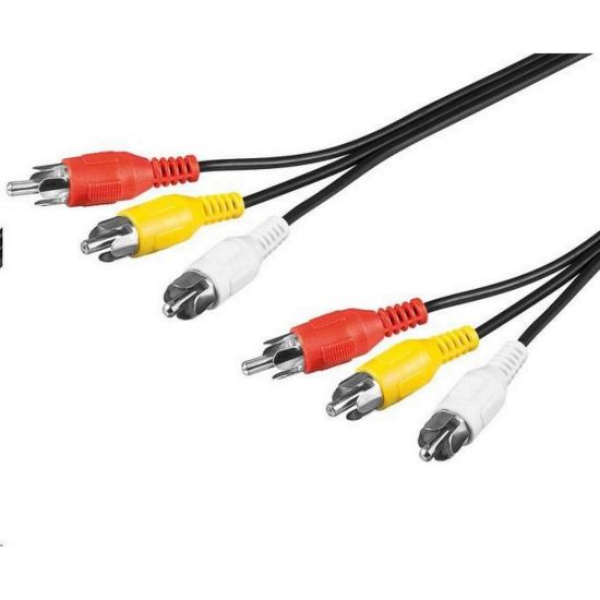Obrázek PremiumCord Kabel 3x CINCH- 3x CINCH M/ M 2m