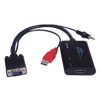 Obrázek PREMIUMCORD Převodník elektronický VGA+audio na HDMI