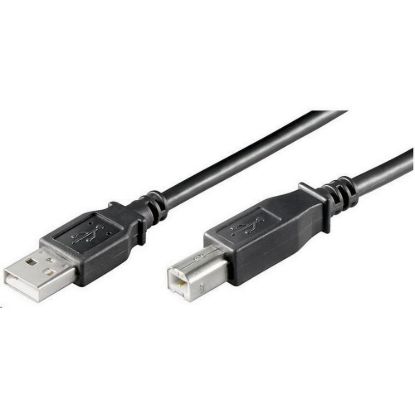 Obrázek PREMIUMCORD Kabel USB 2.0 A- B propojovací 2m, barva černá