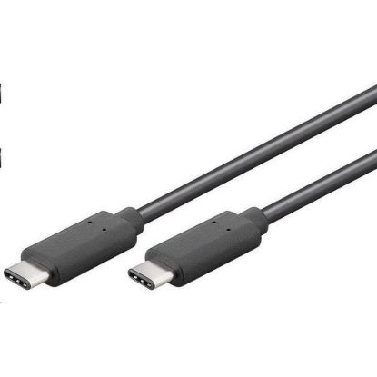 Obrázek PremiumCord Kabel USB 3.1 konektor C/ male - USB 3.1 C/ male, černý, 0, 5m