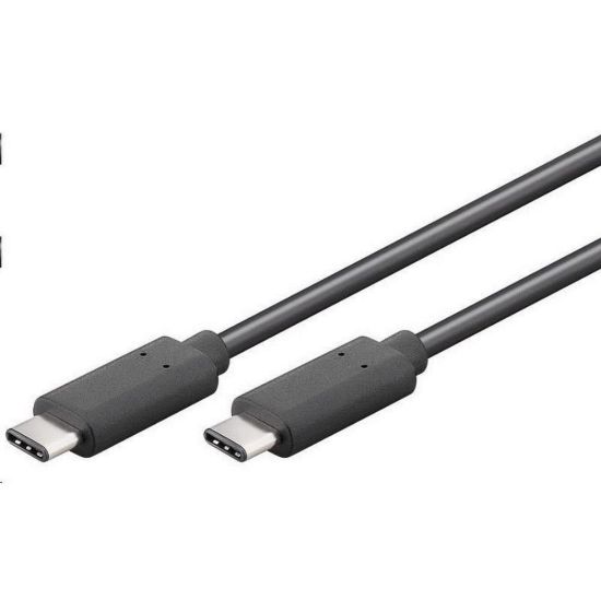 Obrázek PremiumCord Kabel USB 3.1 konektor C/ male - USB 3.1 C/ male, černý, 0, 5m
