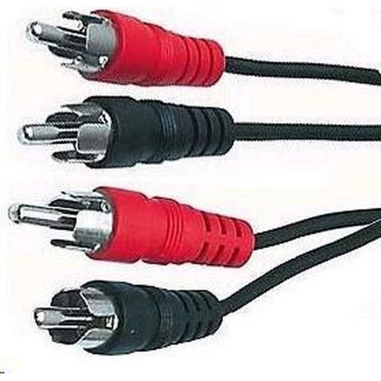 Obrázek PREMIUMCORD Kabel audio 2x Cinch - 2x Cinch (RCA, M/ M) 15m