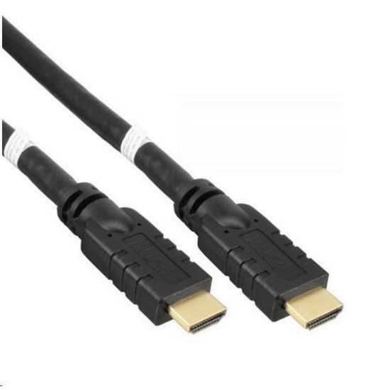 Obrázek PREMIUMCORD Kabel HDMI High Speed with Ether.4K@60 Hz, se zesilovačem, 15m, 3x stínění, M/ M, zlacené konektory