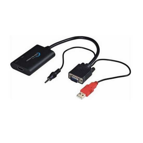 Obrázek PREMIUMCORD HDMI elektronický konvertor na rozhraní VGA + audio