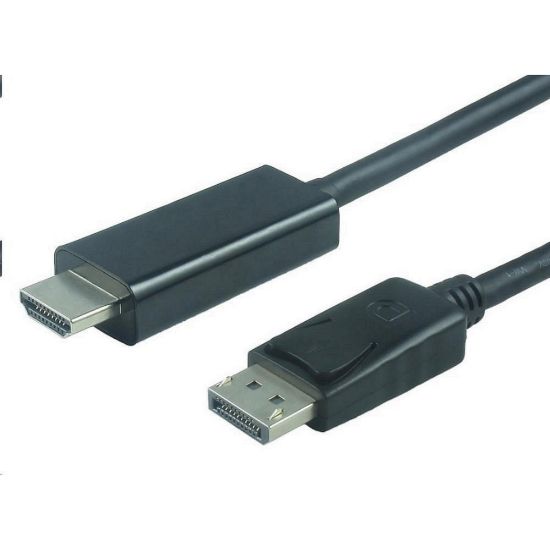 Obrázek PREMIUMCORD Kabel DisplayPort 1.2 na HDMI 2.0, pro rozlišení 4Kx2K@60 Hz, 3m