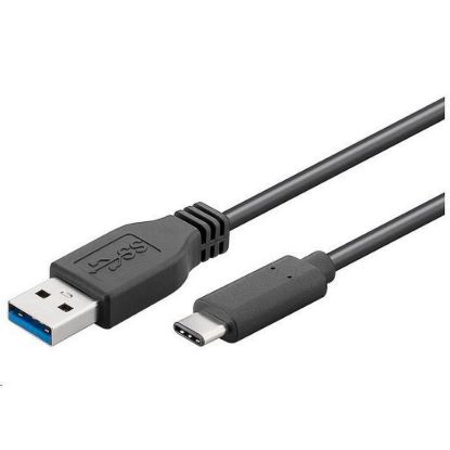 Obrázek PremiumCord Kabel USB 3.1 konektor C/ male - USB 3.0 A/ male, černý, 2m