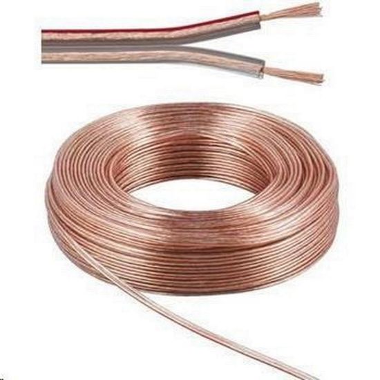 Obrázek PremiumCord Kabely na propojení reprosoustav 100% CU měď 2x 0, 75mm 10m