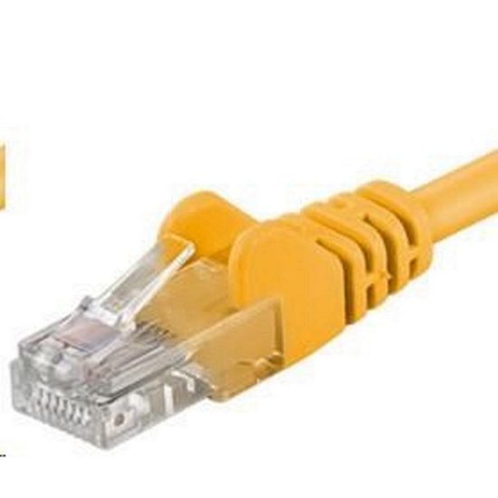 Obrázek PREMIUMCORD Patch kabel UTP RJ45- RJ45 CAT5e 1.5m žlutá