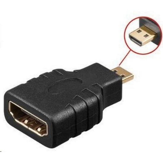 Obrázek PREMIUMCORD Adapter HDMI Typ A samice - micro HDMI Typ D samec