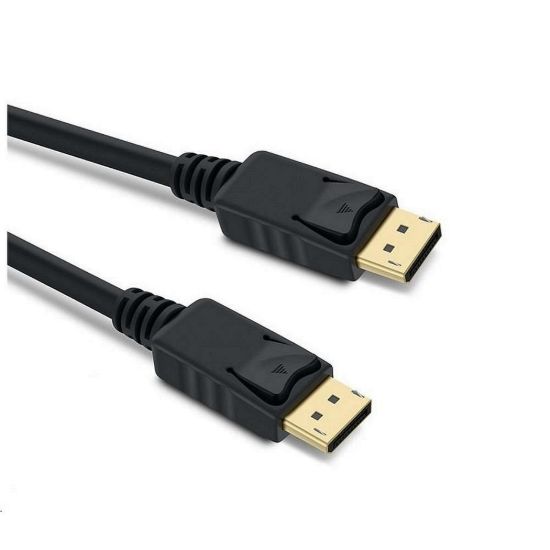 Obrázek PREMIUMCORD Kabel DisplayPort 1.4 přípojný kabel M/ M, zlacené konektory, 0, 5m