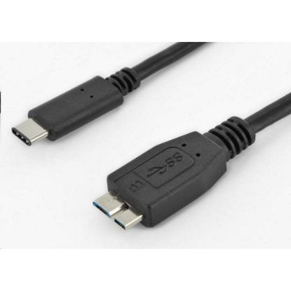 Obrázek PremiumCord Kabel USB 3.1 konektor C/ male - USB 3.0 konektor Micro- B/ male, 1m