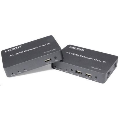 Obrázek PREMIUMCORD HDMI extender s USB na 150m over IP, bez zpoždění