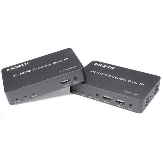 Obrázek PREMIUMCORD HDMI extender s USB na 150m over IP, bez zpoždění