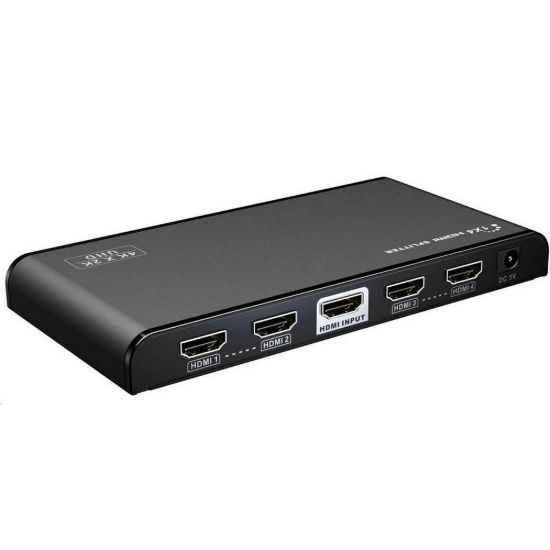 Obrázek PremiumCord HDMI 2.0 splitter 1- 4 porty, 4K x 2K/ 60 Hz, FULL HD, 3D, černý