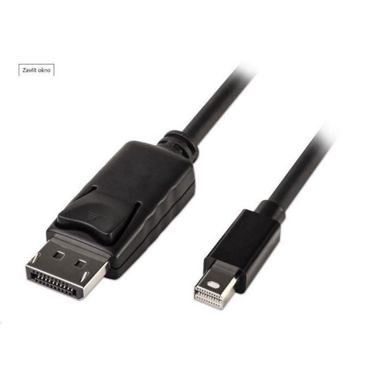 Obrázek PREMIUMCORD Mini DisplayPort - DisplayPort V1.2 přípojný kabel M/ M 1m