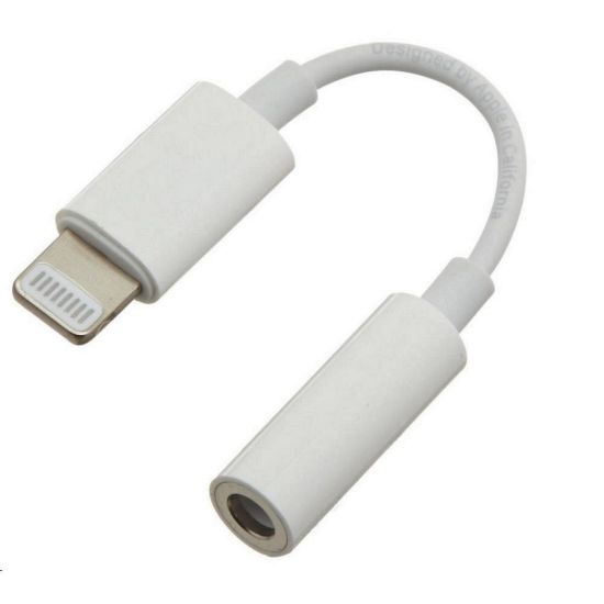 Obrázek PREMIUMCORD Apple Lightning audio redukční kabel na 3.5 mm stereo jack/ female, bílý