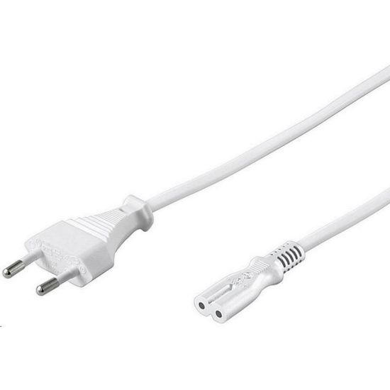Obrázek PREMIUMCORD Kabel síťový 230V k magnetofonu 3m bílý
