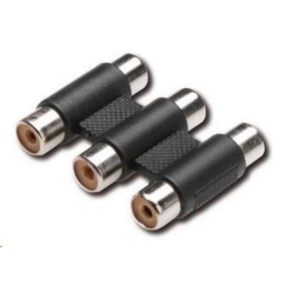 Obrázek PREMIUMCORD Spojka 3x cinch / RCA F/ F